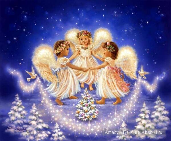 Поздравление с Рождеством от моих винтажных куколок (фото 9)