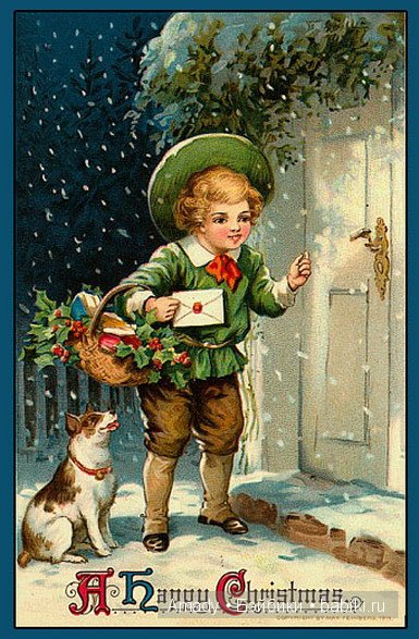 Поздравление с Рождеством от моих винтажных куколок