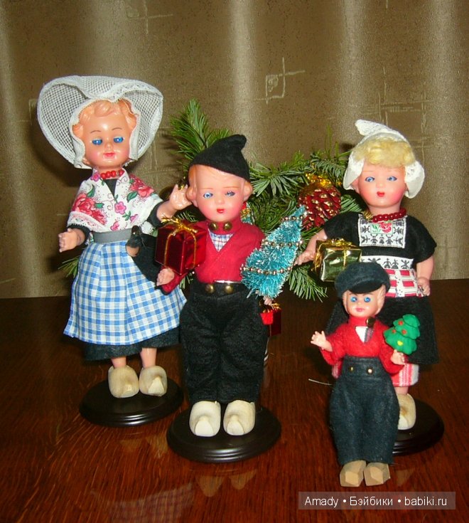 Поздравление с Рождеством от моих винтажных куколок