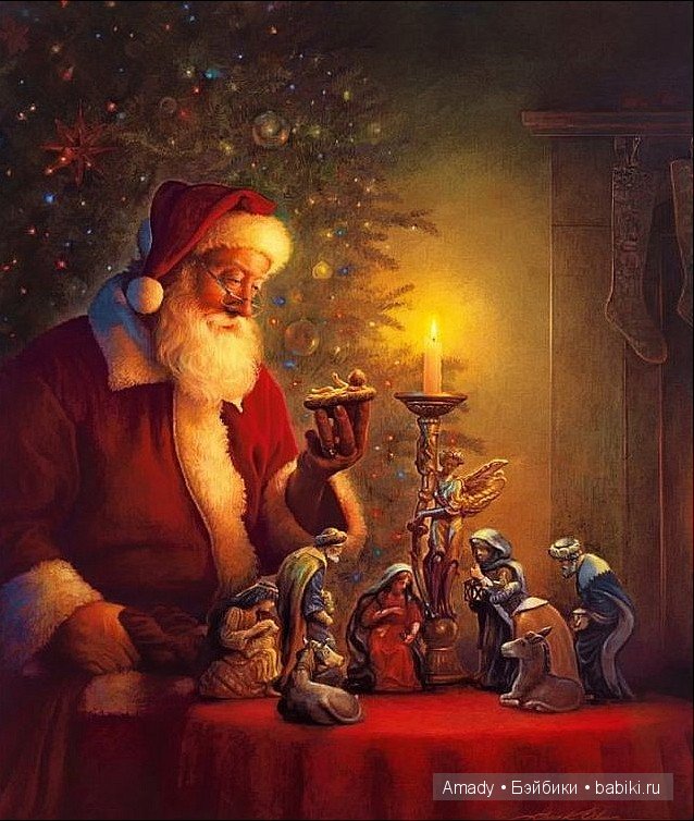 Поздравление с Рождеством от моих винтажных куколок (фото 5)