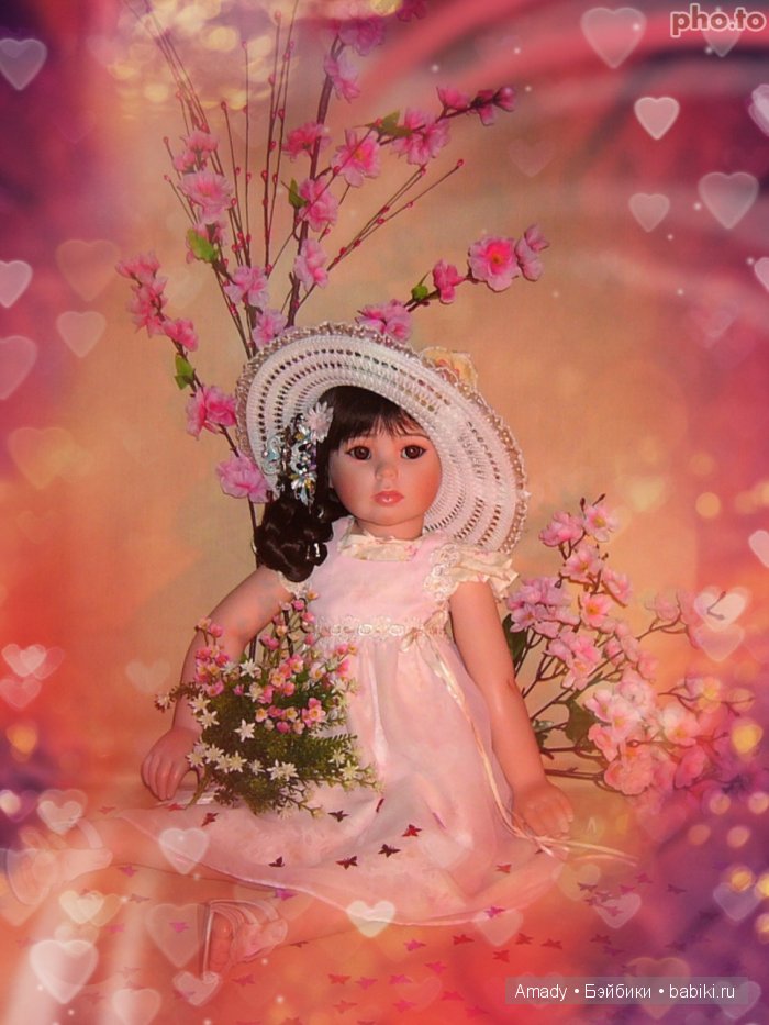Цветок сакуры. По следам конкурса "Кукла со шляпкой"