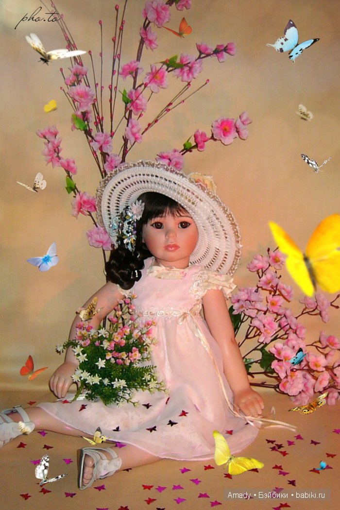 Цветок сакуры. По следам конкурса "Кукла со шляпкой"