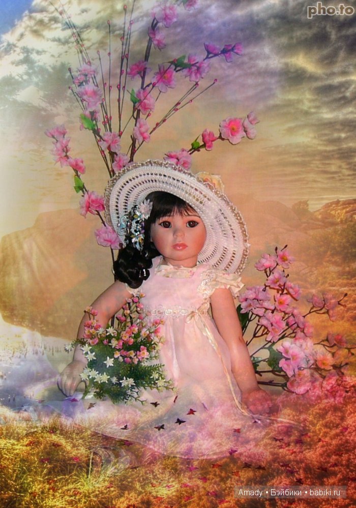 Цветок сакуры. По следам конкурса "Кукла со шляпкой"