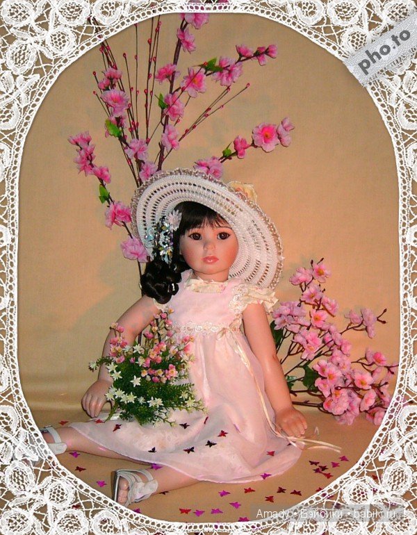 Цветок сакуры. По следам конкурса "Кукла со шляпкой"