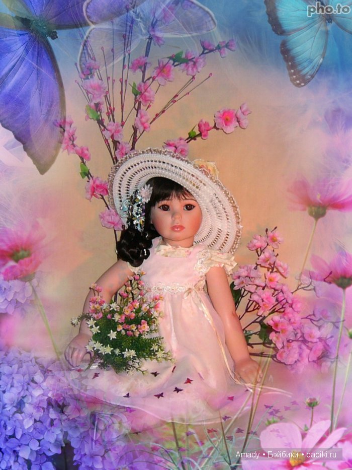 Цветок сакуры. По следам конкурса "Кукла со шляпкой"