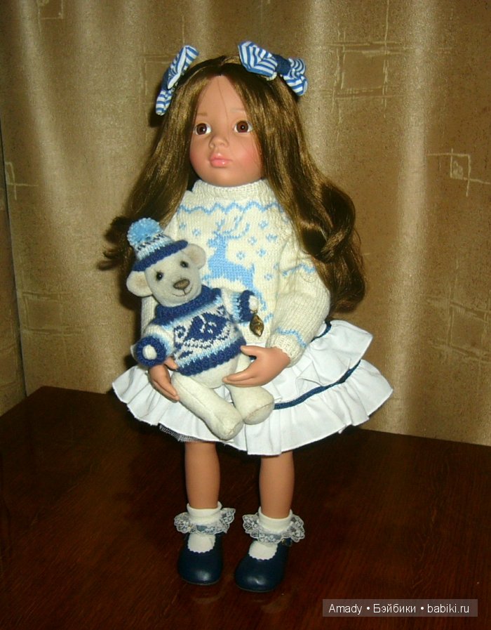 Мои новые вязанные наряды для Gotz