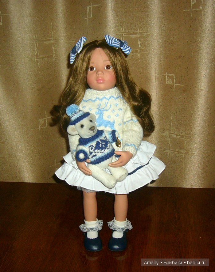 Мои новые вязанные наряды для Gotz