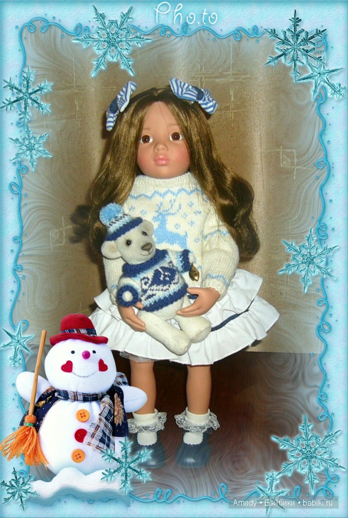 Мои новые вязанные наряды для Gotz