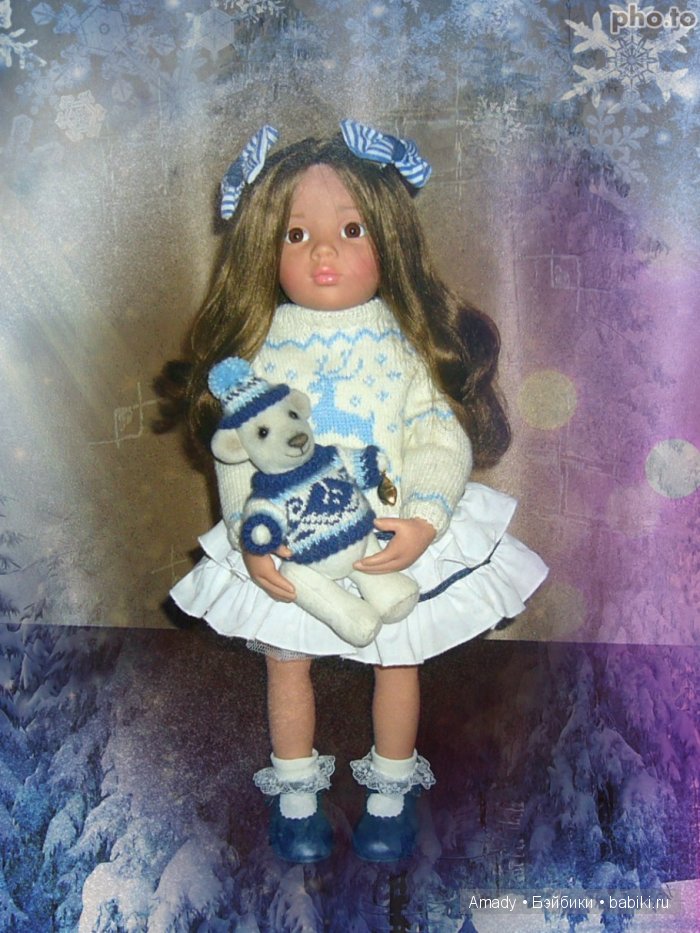 Мои новые вязанные наряды для Gotz