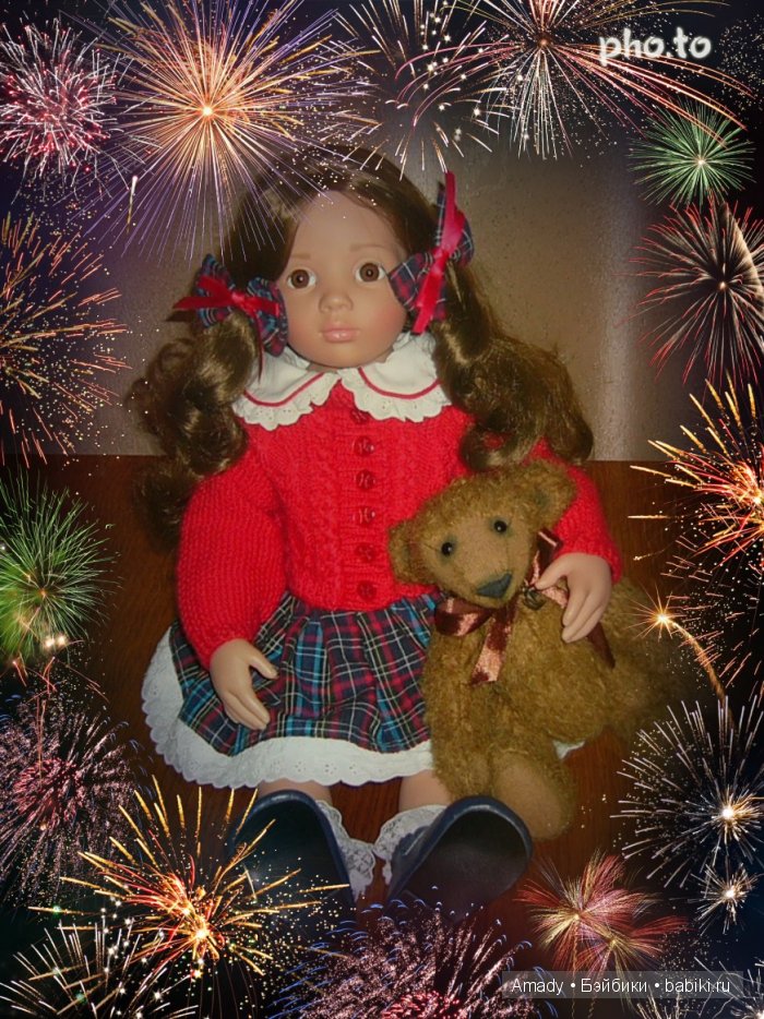 Мои новые вязанные наряды для Gotz