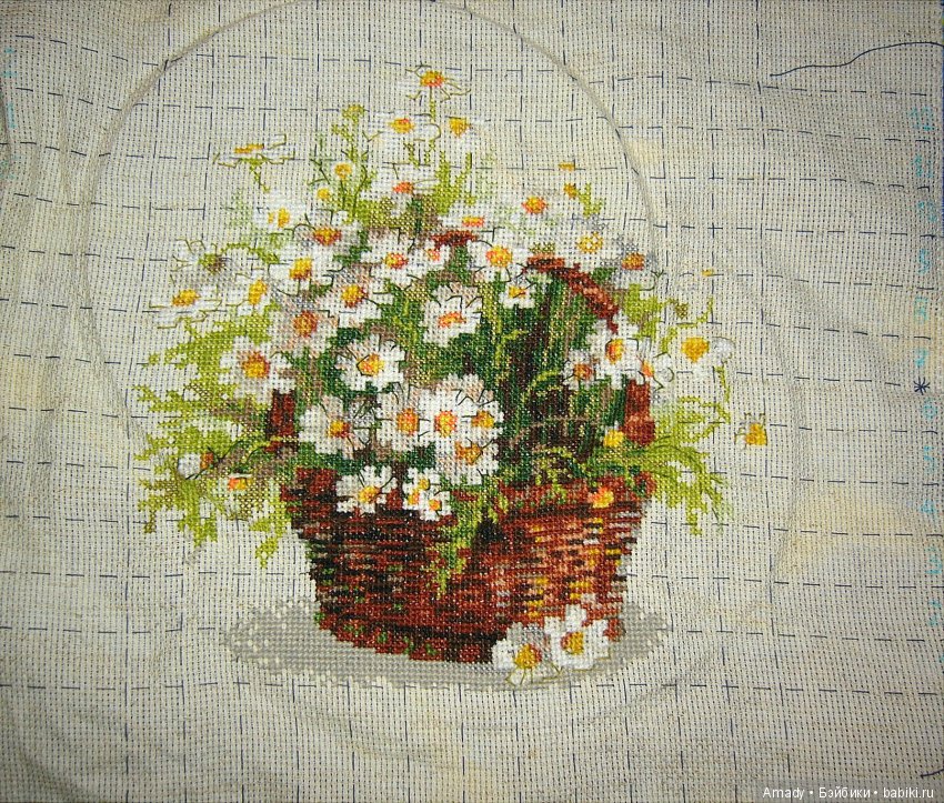 Мои цветочные вышивки — Вышивка крестиком