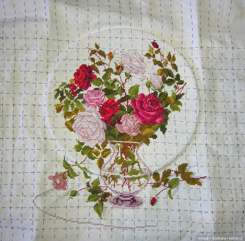 Мои цветочные вышивки — Вышивка крестиком (фото 6)