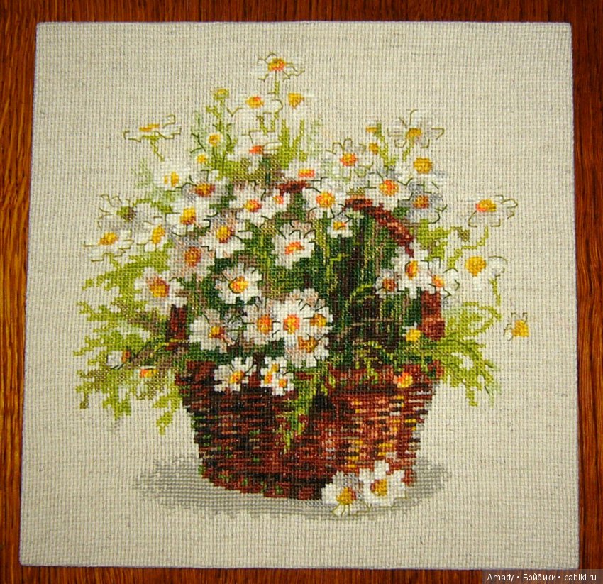 Мои цветочные вышивки — Вышивка крестиком