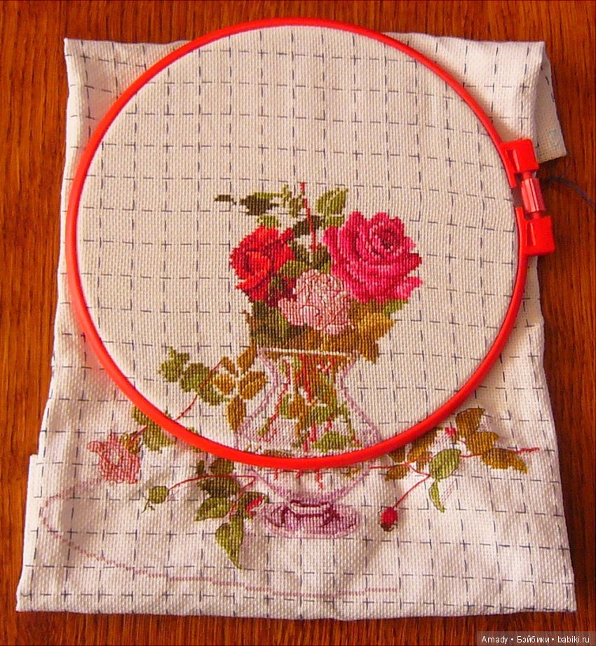 Мои цветочные вышивки — Вышивка крестиком (фото 3)