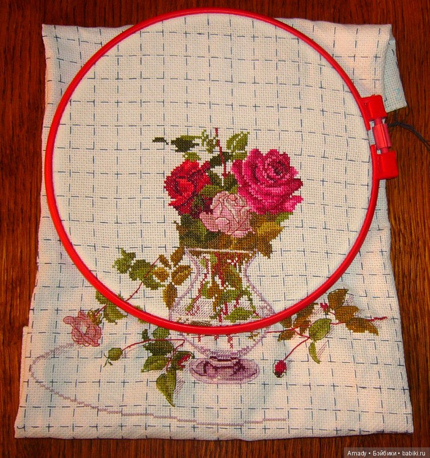 Мои цветочные вышивки — Вышивка крестиком (фото 4)