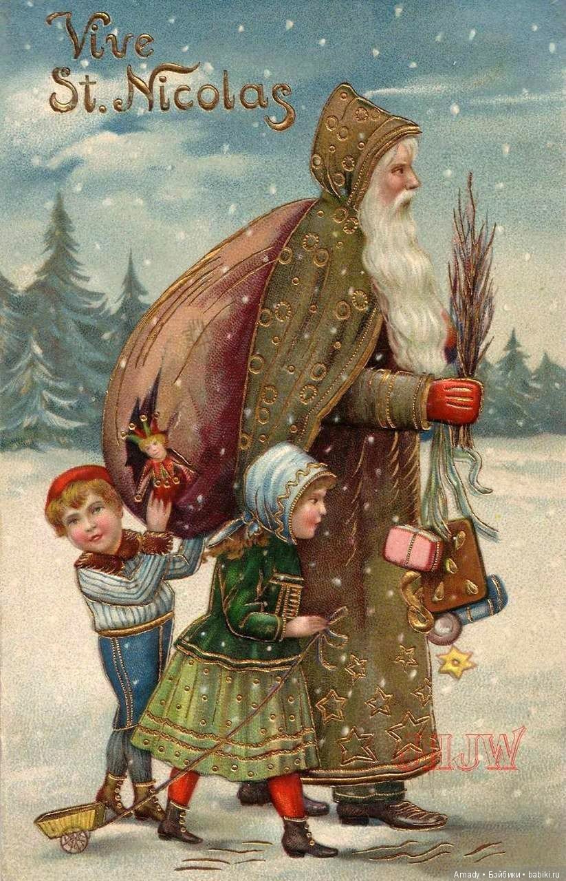 Открытки старинные новогодние и рождественские фильмы