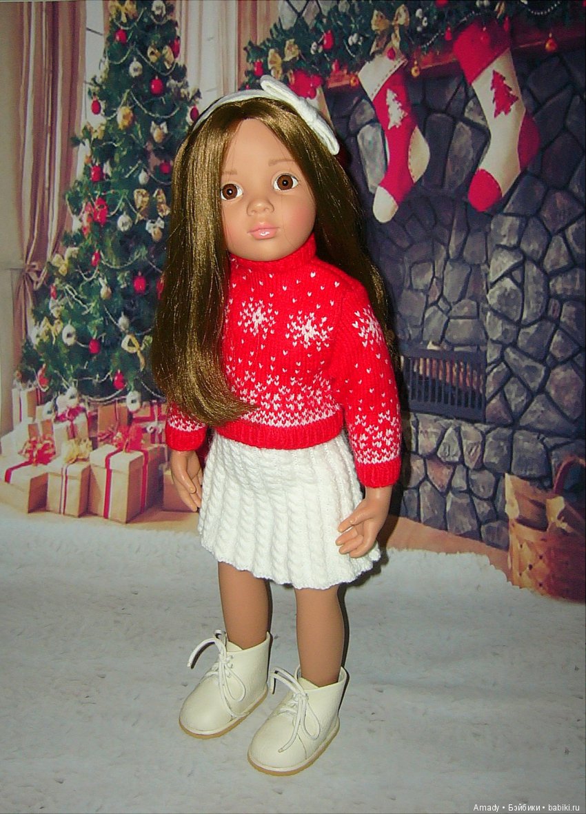 Уютная зимняя классика — Одежда и обувь для кукол своими руками: фото (фото 6)