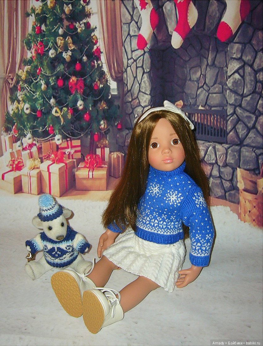 Уютная зимняя классика — Одежда и обувь для кукол своими руками: фото