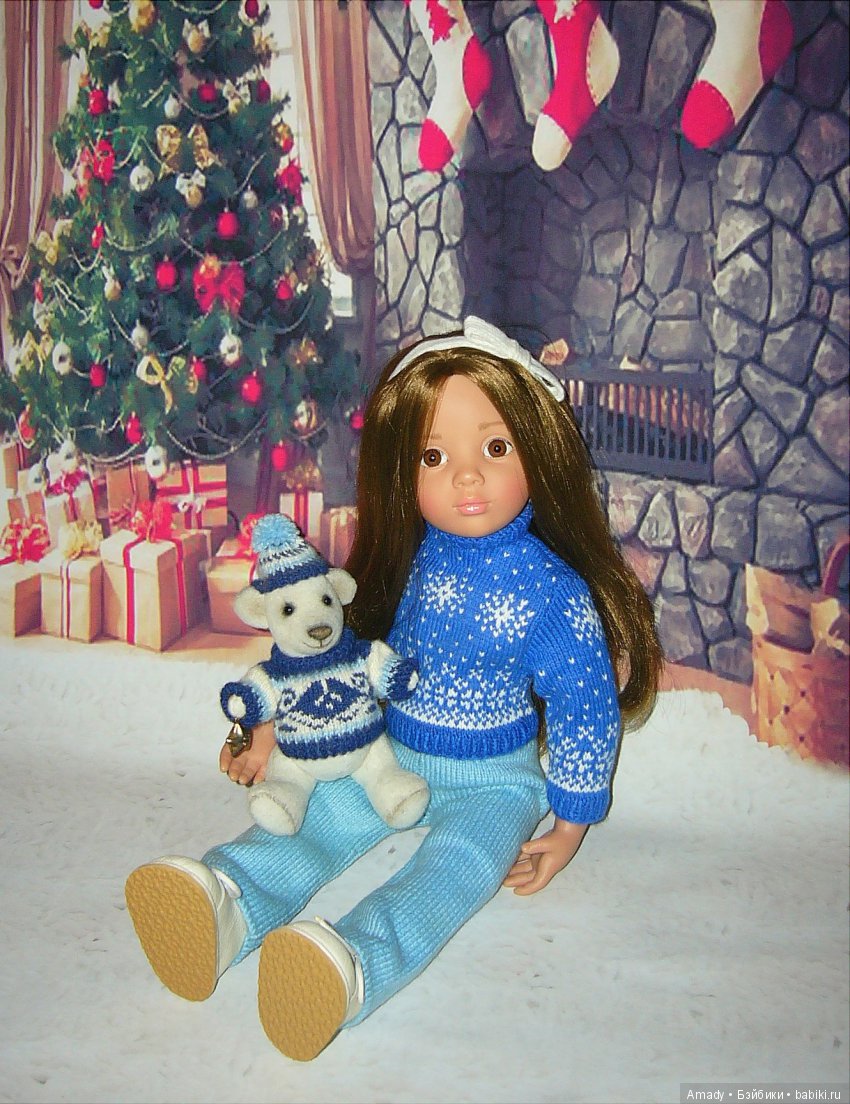 Уютная зимняя классика — Одежда и обувь для кукол своими руками: фото