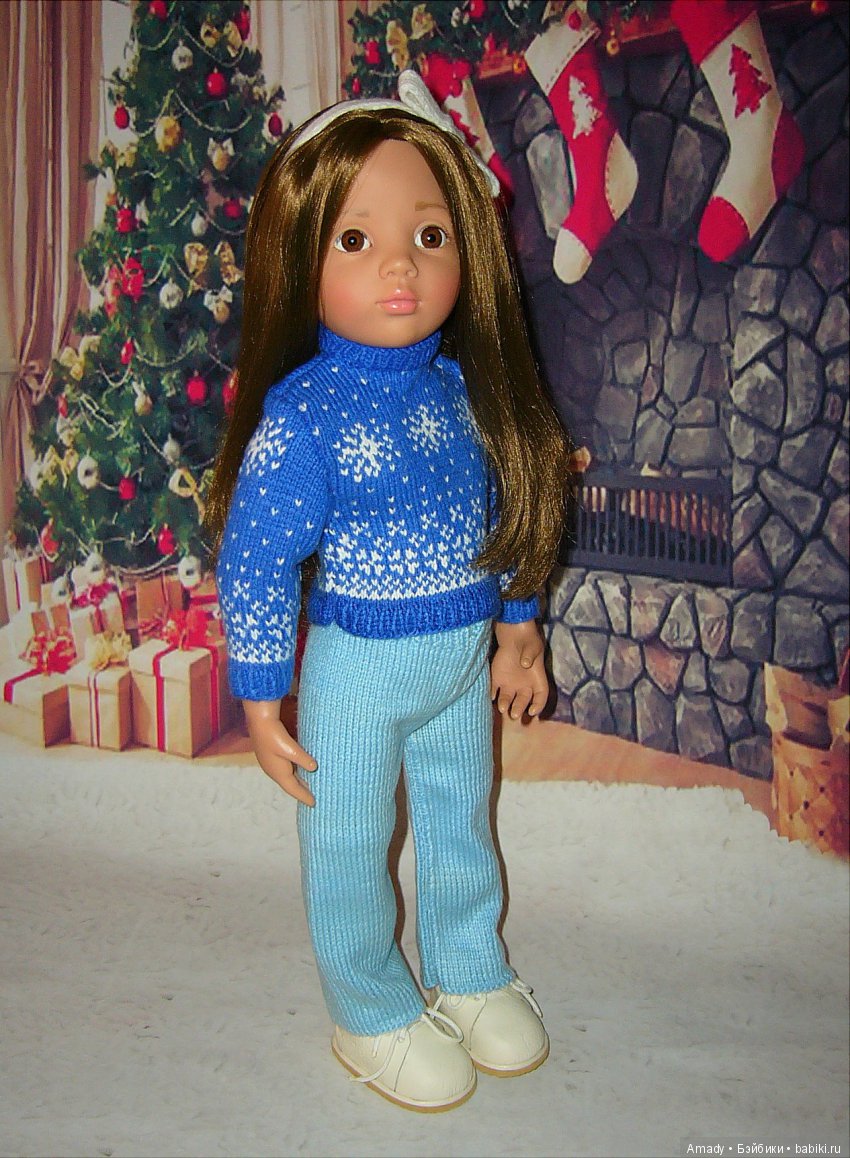 Уютная зимняя классика — Одежда и обувь для кукол своими руками: фото