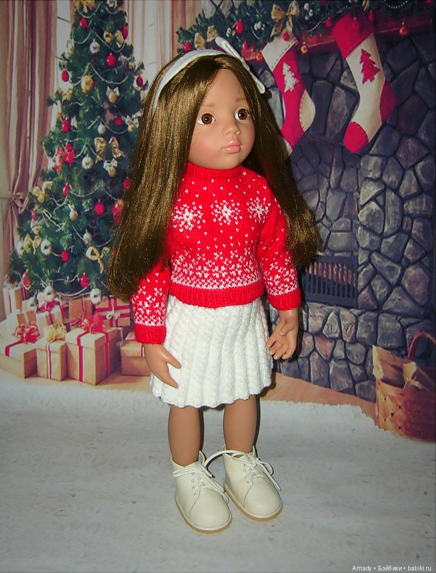 Уютная зимняя классика — Одежда и обувь для кукол своими руками: фото (фото 3)
