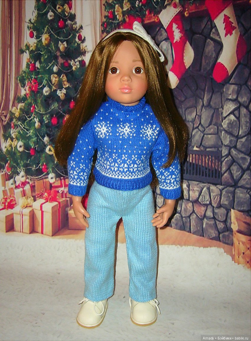 Уютная зимняя классика — Одежда и обувь для кукол своими руками: фото (фото 8)