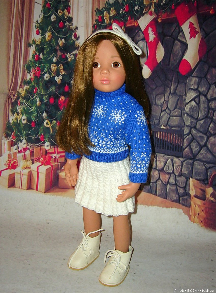 Уютная зимняя классика — Одежда и обувь для кукол своими руками: фото