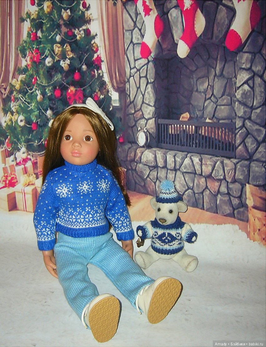 Уютная зимняя классика — Одежда и обувь для кукол своими руками: фото