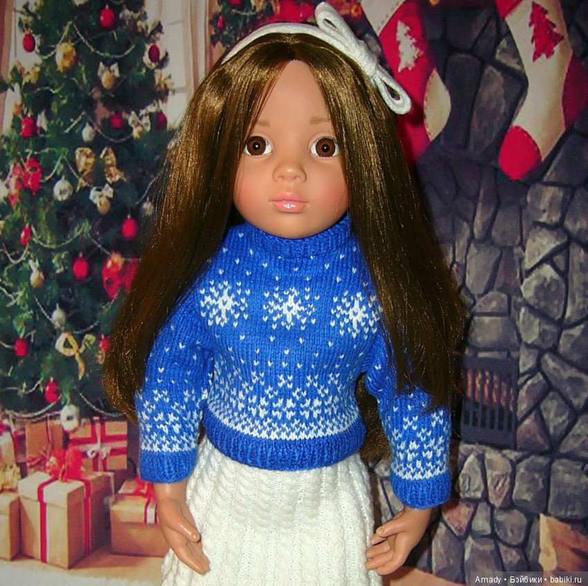 Уютная зимняя классика — Одежда и обувь для кукол своими руками: фото