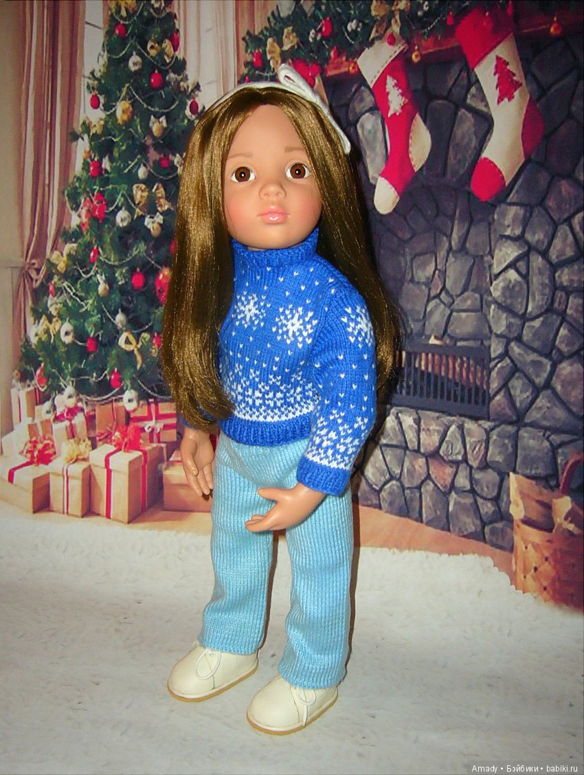 Уютная зимняя классика — Одежда и обувь для кукол своими руками: фото (фото 10)