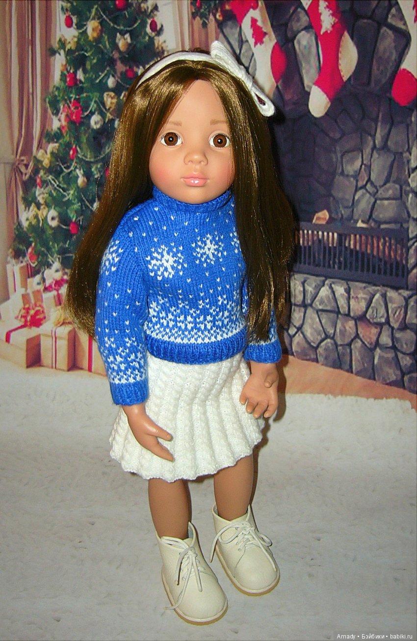 Уютная зимняя классика — Одежда и обувь для кукол своими руками: фото