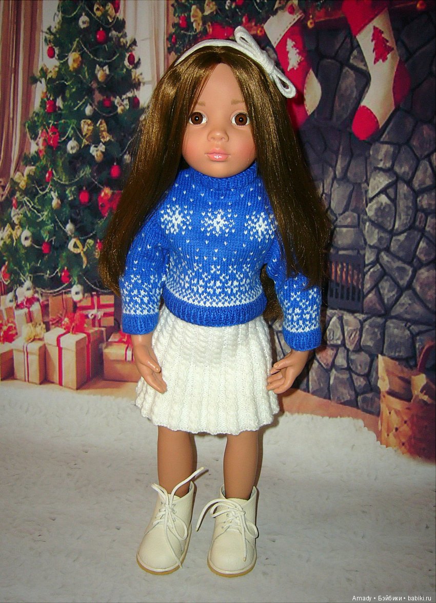 Уютная зимняя классика — Одежда и обувь для кукол своими руками: фото