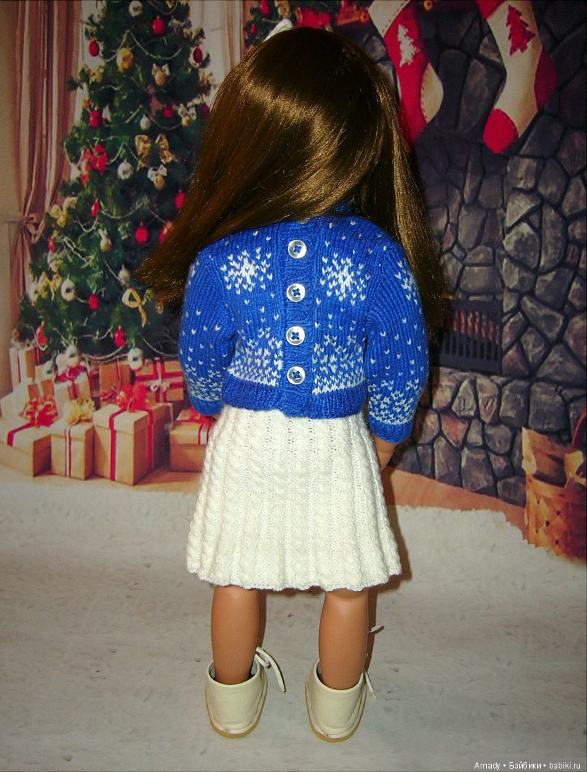 Уютная зимняя классика — Одежда и обувь для кукол своими руками: фото