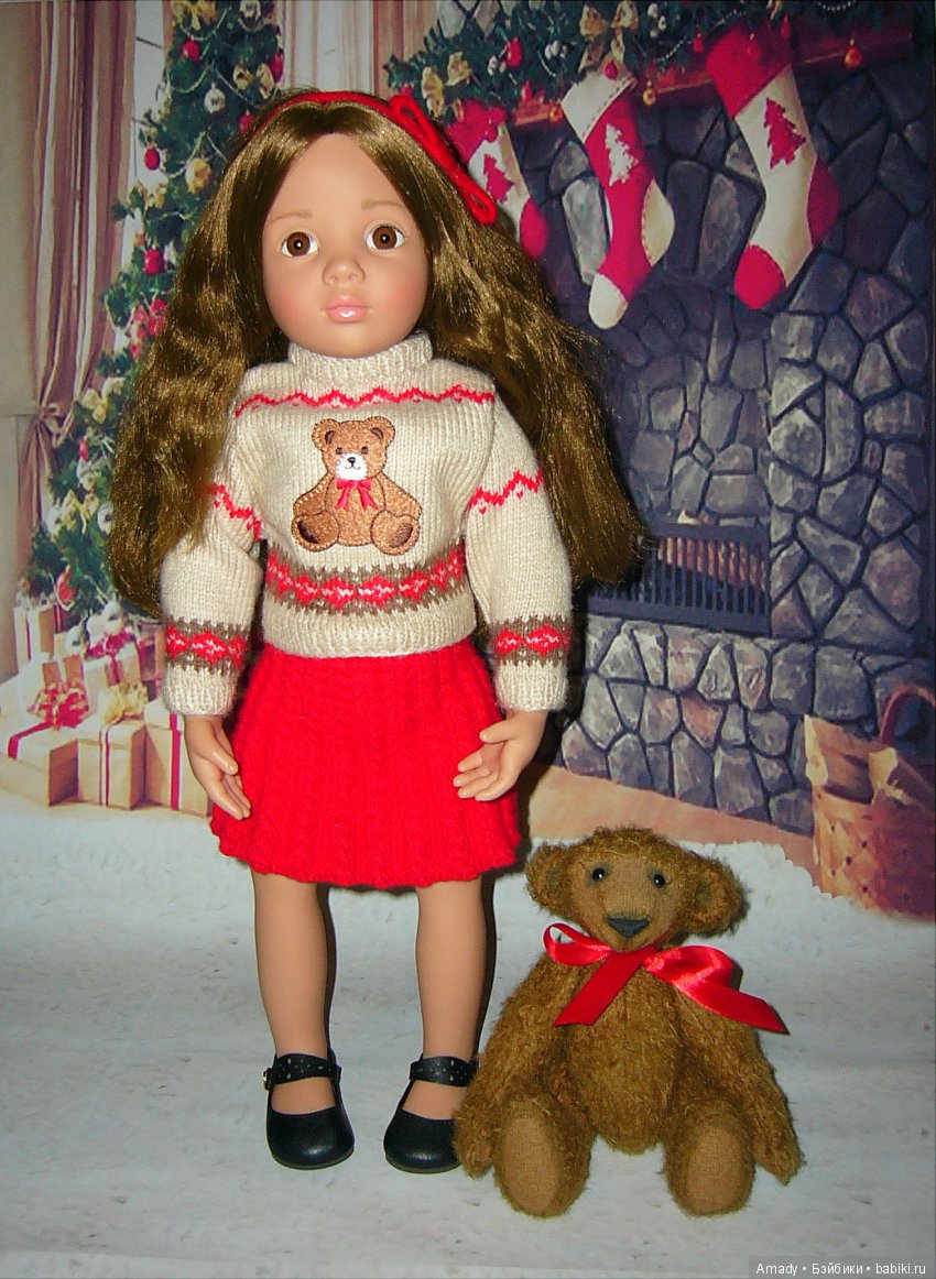 Уютная зимняя классика — Одежда и обувь для кукол своими руками: фото