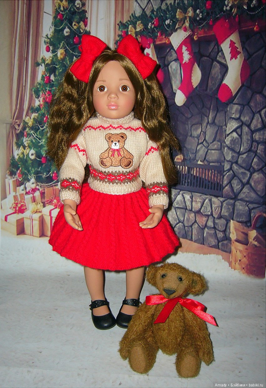 Уютная зимняя классика — Одежда и обувь для кукол своими руками: фото