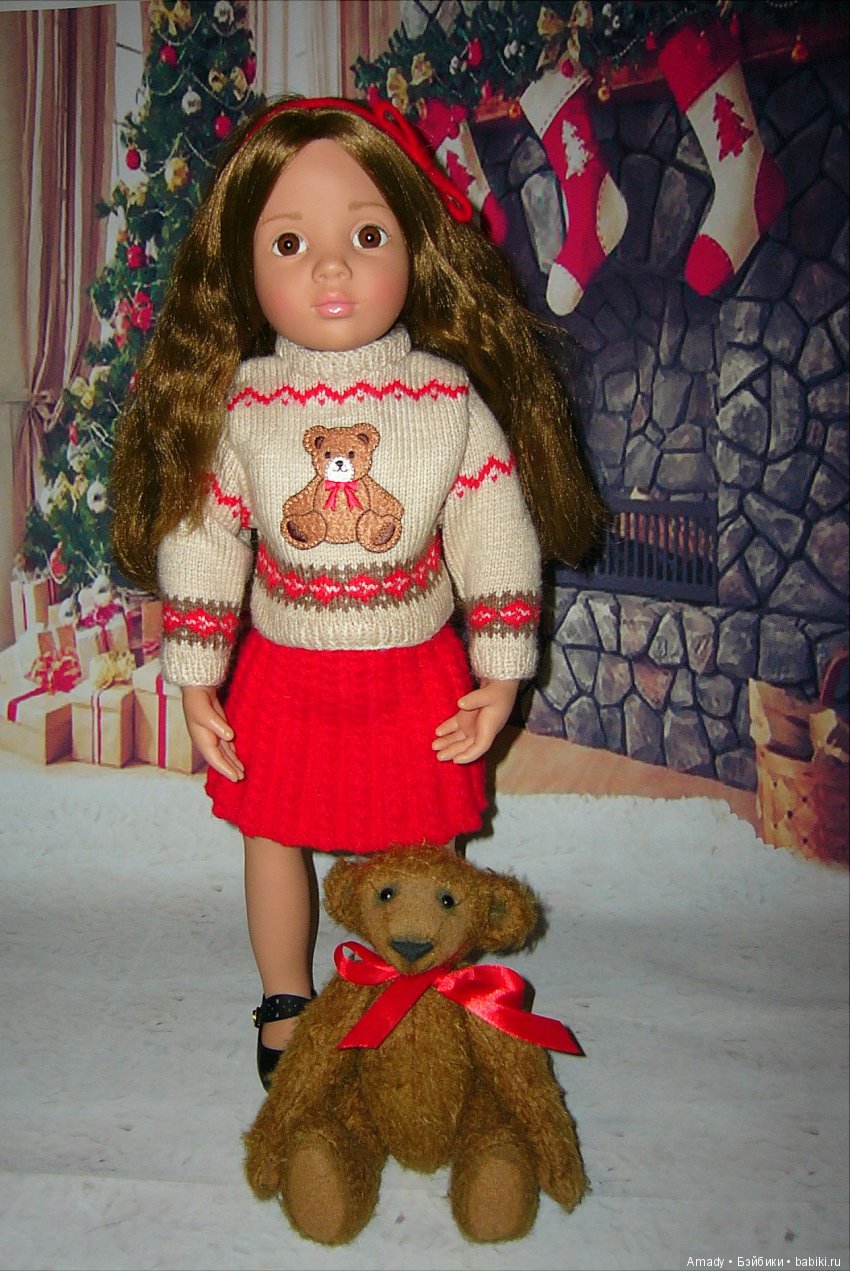 Уютная зимняя классика — Одежда и обувь для кукол своими руками: фото