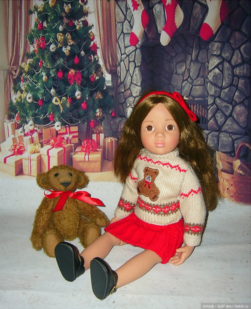 Уютная зимняя классика — Одежда и обувь для кукол своими руками: фото