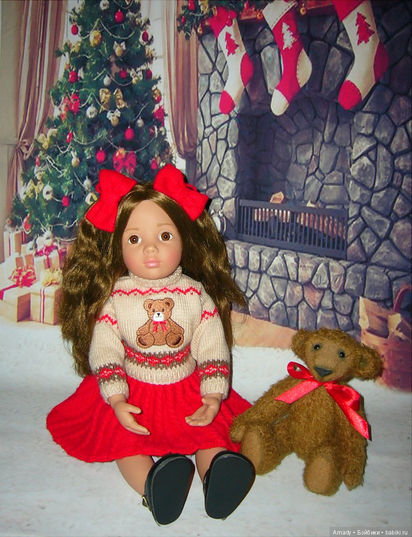 Уютная зимняя классика — Одежда и обувь для кукол своими руками: фото