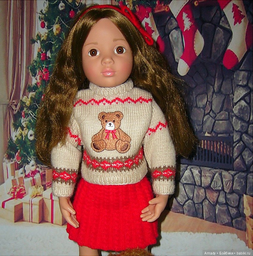 Уютная зимняя классика — Одежда и обувь для кукол своими руками: фото