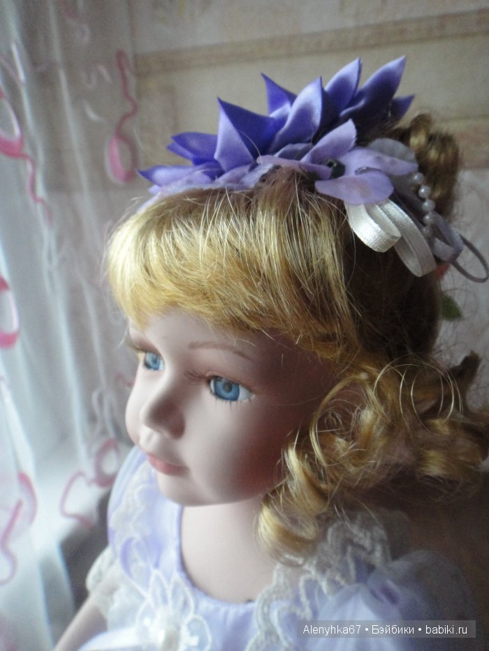 Лавандовое настроение или кукла из фарфора по имени Артемия