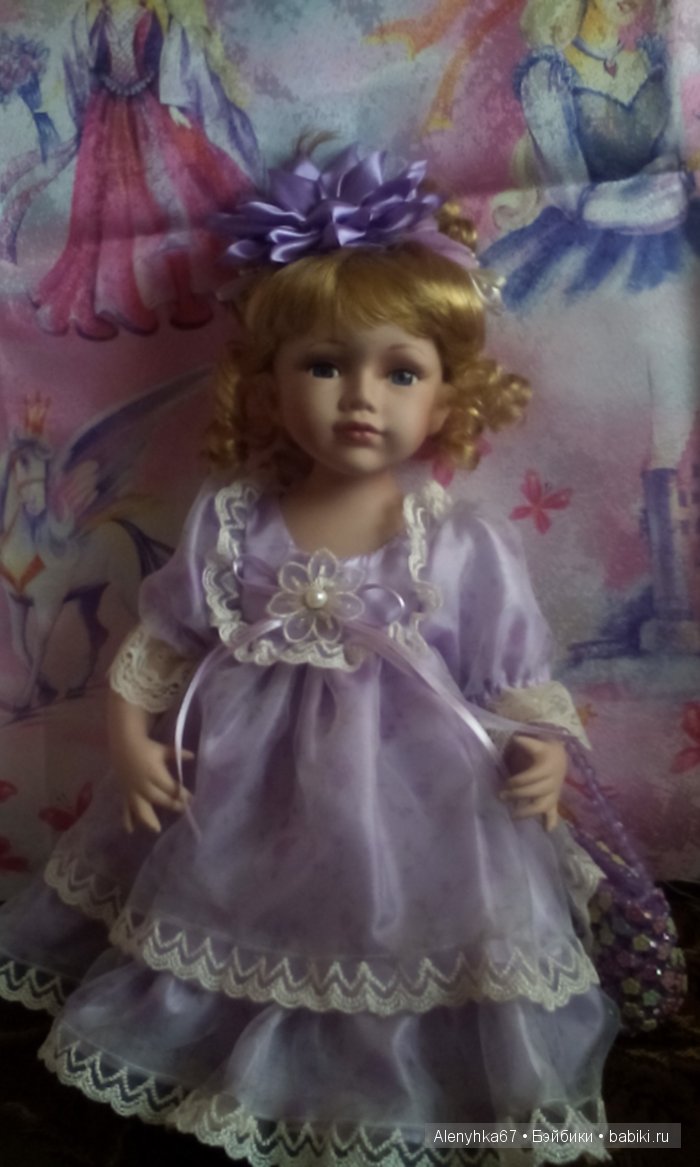 Лавандовое настроение или кукла из фарфора по имени Артемия (фото 9)