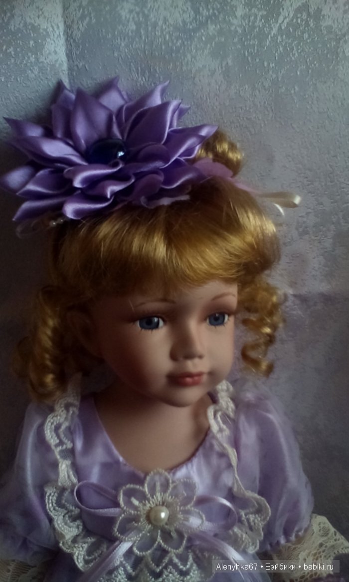 Лавандовое настроение или кукла из фарфора по имени Артемия