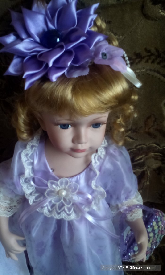 Лавандовое настроение или кукла из фарфора по имени Артемия