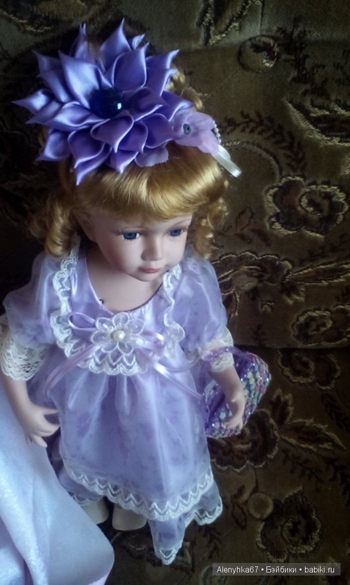 Лавандовое настроение или кукла из фарфора по имени Артемия