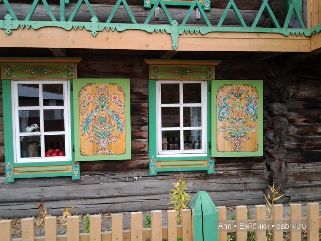 роспись на окнах старообрядца