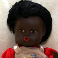 Очень чернокожая кукла Petitcollin Франция. 60-е годы.