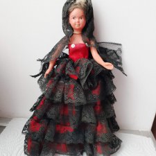 Кукла PetitCollin (Франция) в испанском костюме