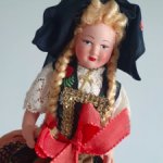 Французская кукла Petitcollin,40-50-е г. Целлулоид
