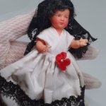 Миниатюрная кукла Petitcollin,Франция,целлулоид