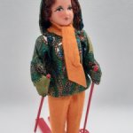 Лыжница.Французская кукла Petitcollin,60-е г.
